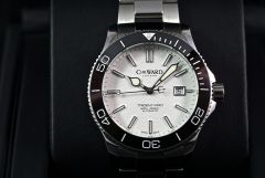 Christopher Ward C60 Trident 43mm white dial