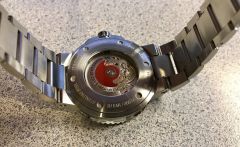 2017 Oris Aquis 43.5mm blue sunray dial
