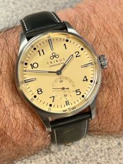 Tribus TRI-01 Small Second - Steel - Cream