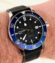 C60 Trident 300 Mk2 Blue Bezel - Christopher Ward